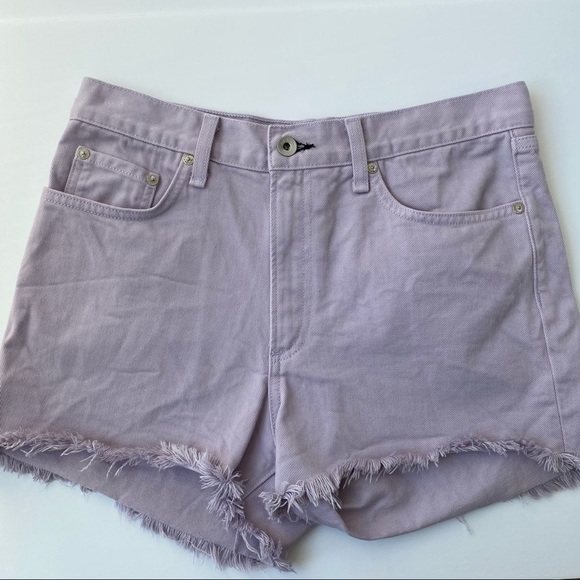 rag & bone Lilac Justine High-Rise Distressed Jean Cutoff Shorts Size 28 - Picture 6 of 11
